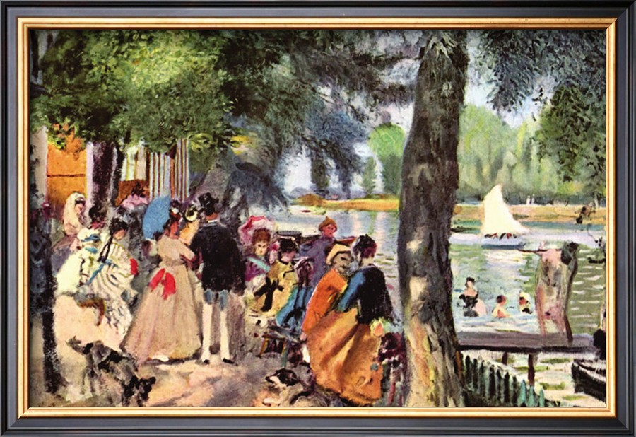 La Grenouillere - Pierre Auguste Renoir Painting